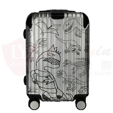 恐龍塗鴉 印花行李箱 OEM ODM 禮贈品客製