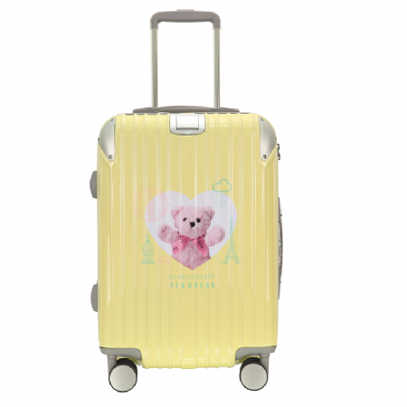 Classic Teddy 精典泰迪的奶茶鋪印花行李箱OEM ODM 禮贈品客製