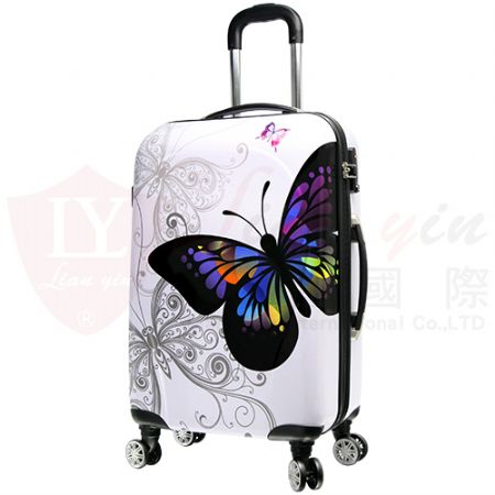 蝴蝶印花PC鏡面行李箱-彩蝶飛舞 OEM ODM 禮贈品客製