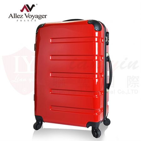 【法國 奧莉薇閣Allez Voyager】風華絕色PC鏡面輕量24吋登機箱 行李箱 旅行箱